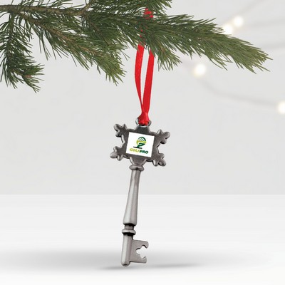 3D Ornament Snowflake Key (3" x 1")
