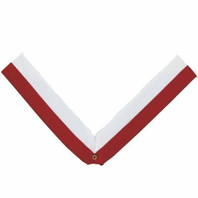 RN Series V-Neck Maroon Red & White Ribbon w/Eyelet