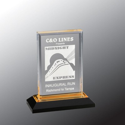 Stratum Acrylic Award, Gold, 8"H