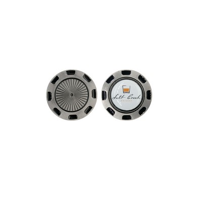 Metal Poker Chip Medallion