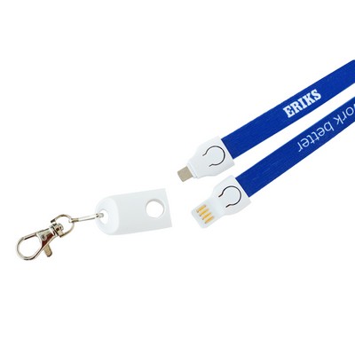 Full color charger lanyard