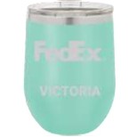 12 Oz. Polar Camel Matte Teal Vacuum Insulated Stemless Tumbler w/Lid