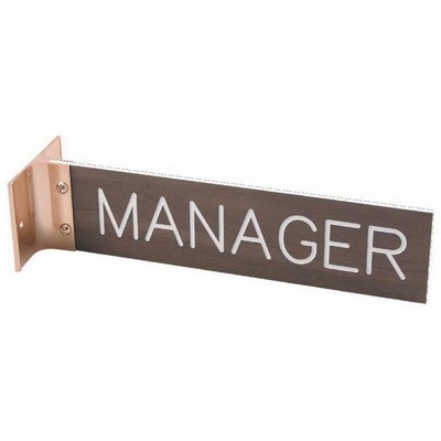 Gold Corridor Mount Sign (Holder Only - 5")