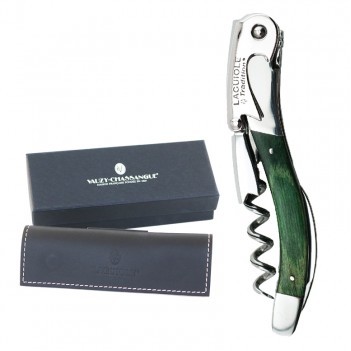 Laguiole Tradition® Corkscrew w/Green Stamina Handle