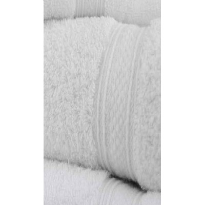 Oxford Vicenza White 100% Ringspun Cotton Hand Towel (16" x 32")
