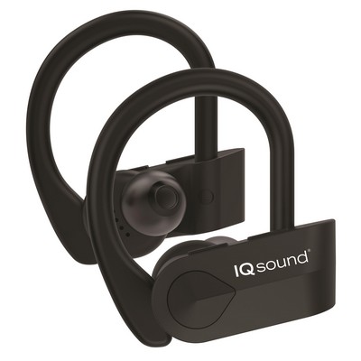 Supersonic® True Wireless Bluetooth® Sport Earbuds w/Charging Case (Black)