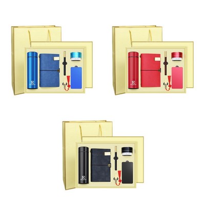 Tumbler Notebook Pen Usb Drive Speaker Power Bank Business Gift Set