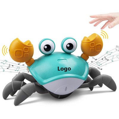 Musical Crab Toys for Baby with Music and LED Light Toddler Interactive Learning Development Toy