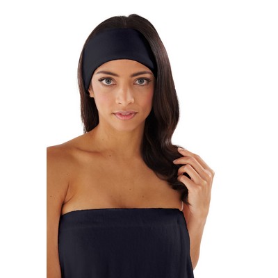 Black Velour Headband w/Velcro Closure