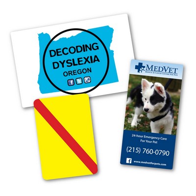 Indoor/Outdoor Rectangle Decal - 2" x 4"