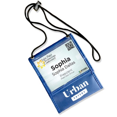 Front Flap Pocket Neck Wallet With Six Pockets