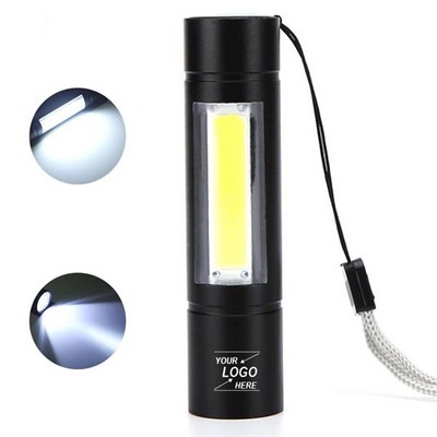 Compact Tactical LED Flashlight w/COB Technology