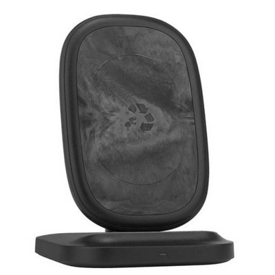 Nimble APOLLO Wireless Stand and wall charger made with Recycled Materials - BlacK
