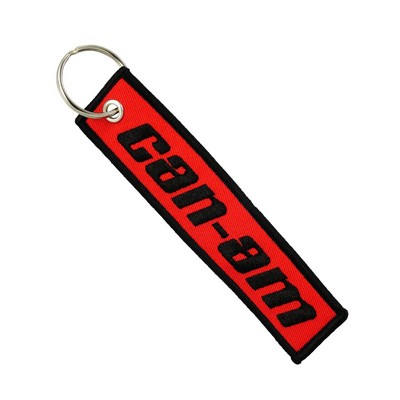 Embroidered Edge Lanyard Keychain