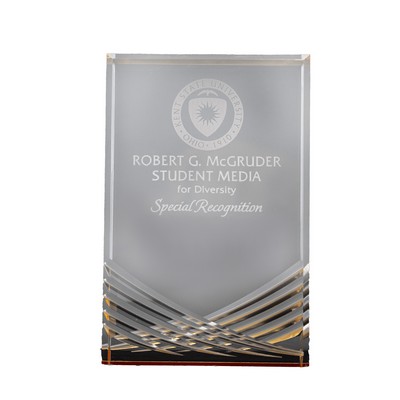 Gold Inspire Acrylic Award 7"
