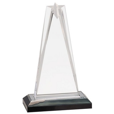 Silver Star Impress Acrylic Award 7"