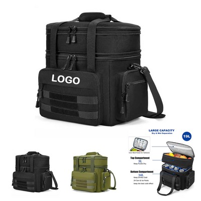 Outdoor Portable Double Layer Tactical Camping Insulated Bag
