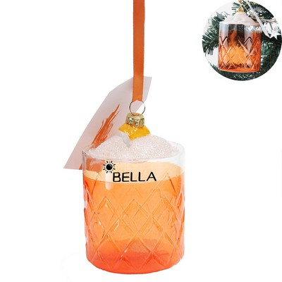 Wine Bottle Flat Christmas Ornaments