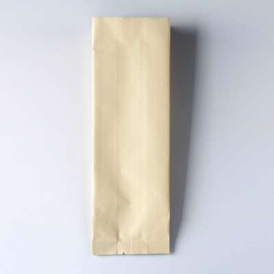 1LBS Ivory Single-Use Gusseted Foil Pouches