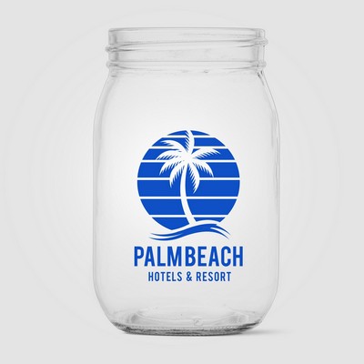 Root Jar Glass - 16 oz. - Silkscreen