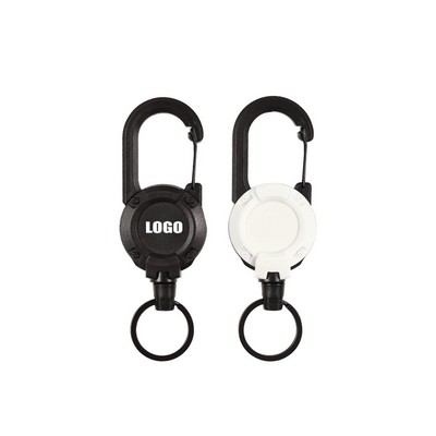 Durable Stretchable Key Chain with Retractable Steel Wire