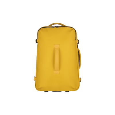 Gommo Designer Two-Wheeled Duffle Carry-On Trolley (Yellow)