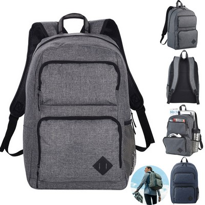 15" Oxford Cloth Computer Backpack w/2 Front Pockets 17.7"x12"x6.9"