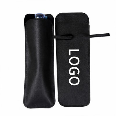 Portable Waterproof PU Leather Umbrella Storage Pouch