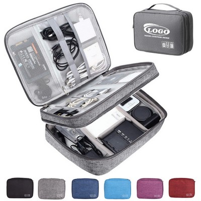 Three Layers Electronics Organizer Bag