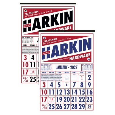 Skinner & Kennedy® Commercial 12-Sheet Calendar