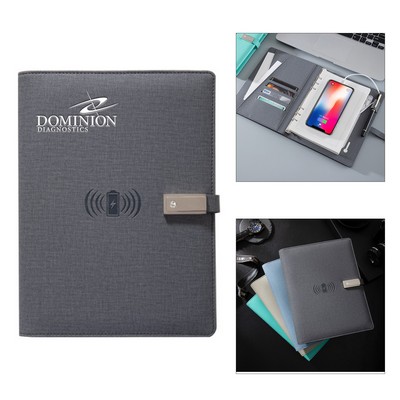 A5 8000mah Power Bank Notebook with Wireless Charger