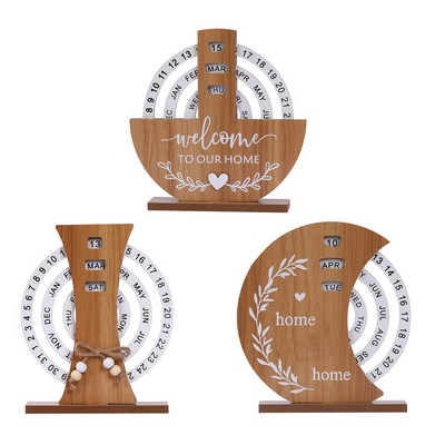 Wood Disc Calendar