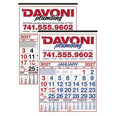 Skinner & Kennedy® Commercial 12-Sheet Calendar