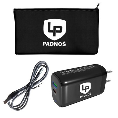 65W Fast Charging Laptop Wall Charger & 60W Charging Cable Kit