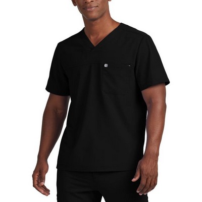 Men's 2-Pocket Fluid Resistant V-Neck Top