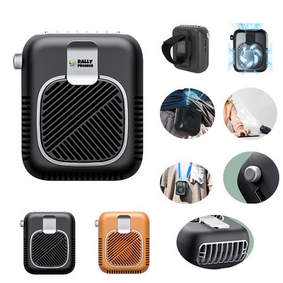 Portable Recharge Waist Fan With Mobile Power For Outdoor
