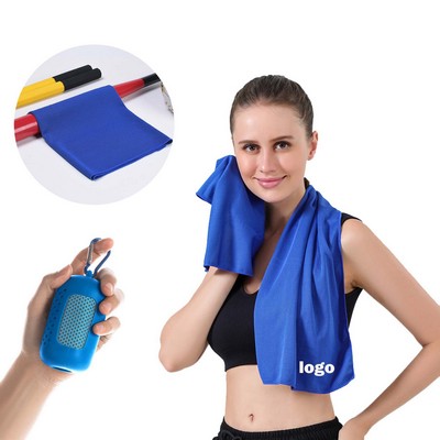 Quick Dry Cooling Towel with Case and Carabiner