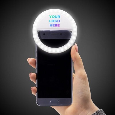 Pad Printed 3.5" White Selfie Ring Light(Full Color)