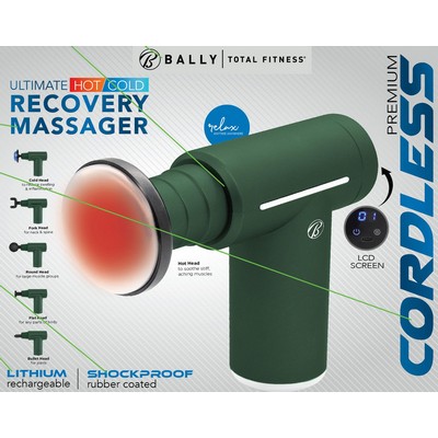 Health, Beauty & Fitness Bally Cordless Rechargeable Hot/Cold Percussion Massager Gun - Green