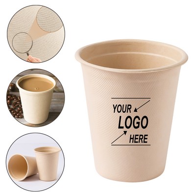 8oz Biodegradable Sugarcane Pulp Paper Cups( No lids)