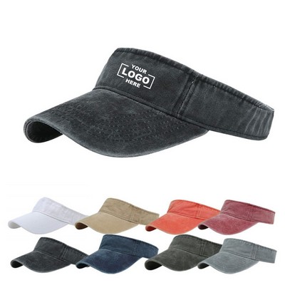 Vintage Pigment-Dyed Sun Visor Hat Caps