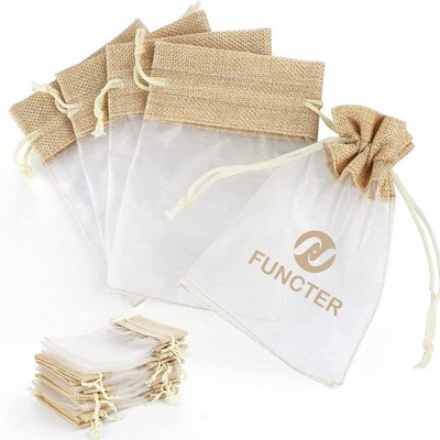 Faux Hemp Organza Storage Bag