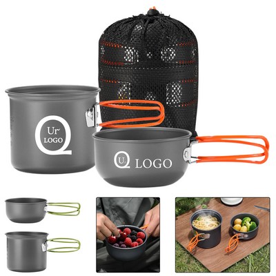 Compact 2-Piece Pots Cookware Set