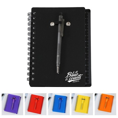 A6 Coil Notebook with Ballpen & Sticky Notes