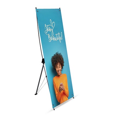 20" x 59" Adjustable X Banner Kit - 10 oz Vinyl