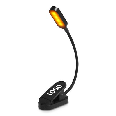 USB Rechargeable LED Clip Lamp for Reading and Studying
