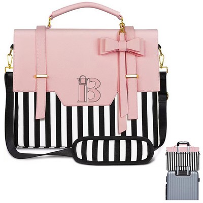 15.6" Waterproof PU leather Laptop Bag Briefcase