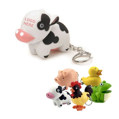 Moo LED & Sound Keychain