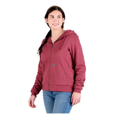 Berne Womens Heritage Fleece-Line Full zip Hooded Sweatshirt