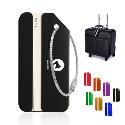 Aluminum Luggage Tag ID Name Card